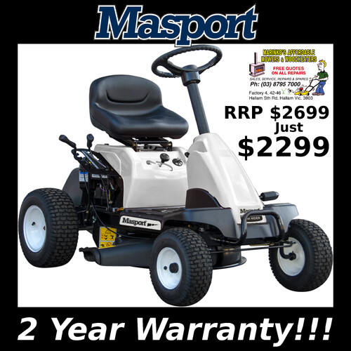 Masport ride on lawn mower sale